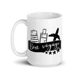 Bon Voyage White glossy mug