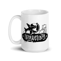 Traveling White glossy mug