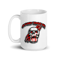 The Bloody Horror Punx Logo White glossy mug