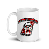 The Bloody Horror Punx Logo White glossy mug