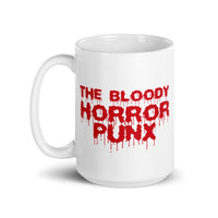 The Bloody Horror Punx (Text 1) White glossy mug