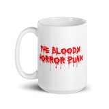 The Bloody Horror Punx (Text 3) White glossy mug