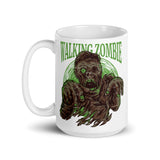 Walking Zombie White glossy mug