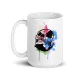 Watercolor Skull 6 White glossy mug