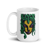 Medusa White glossy mug