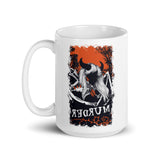 Redrum White glossy mug