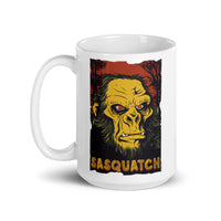 Sasquatch White glossy mug