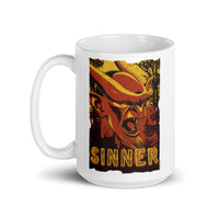 Sinner White glossy mug