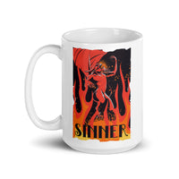 Sinner White glossy mug