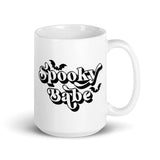 Spooky Babe White glossy mug