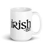 Irish-ish White glossy mug