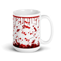 Bloody White glossy mug