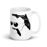 Floridaman Silhouette White glossy mug