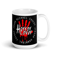 Horror Lover White glossy mug