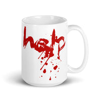 Help (Bloody) White glossy mug