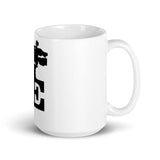 Love Film White glossy mug