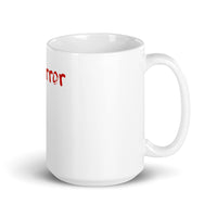 Whorror White glossy mug