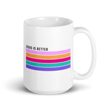 Jesus is Better White glossy mug