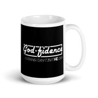 Godfidence White glossy mug