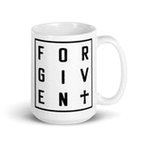 Forgiven White glossy mug