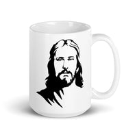 Jesus White glossy mug