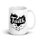 Faith White glossy mug