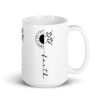 Faith White glossy mug