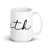 Faith White glossy mug