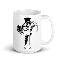 Jesus Cross White glossy mug