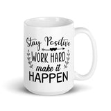 Make it Happen White glossy mug