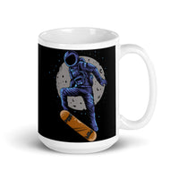 Space Skater White glossy mug