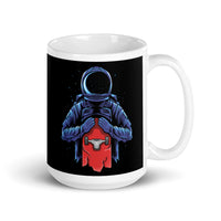 Space Skater White glossy mug