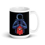 Space Skater White glossy mug