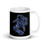 Space Skater White glossy mug