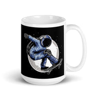 Space Skater White glossy mug