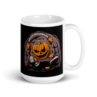 Happy Halloween Pumpkin White glossy mug