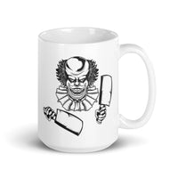 Killer Clown White glossy mug