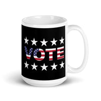 Vote White glossy mug