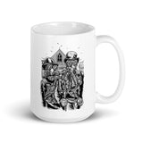 American Steampunk White glossy mug