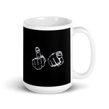 FU White glossy mug