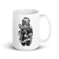 Business Diver White glossy mug