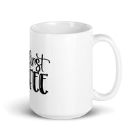 But First Coffee White glossy mug