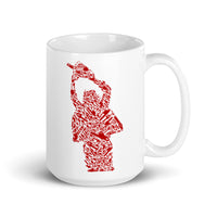 Chainsaw Killer White glossy mug