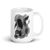 Death Before Decaf White glossy mug