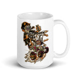 Warrior White glossy mug