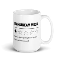 Mainstream Media White glossy mug