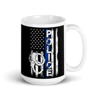 Police White glossy mug