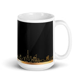 New York Skyline White glossy mug