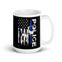 Police White glossy mug