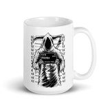 Reaper Arrested White glossy mug